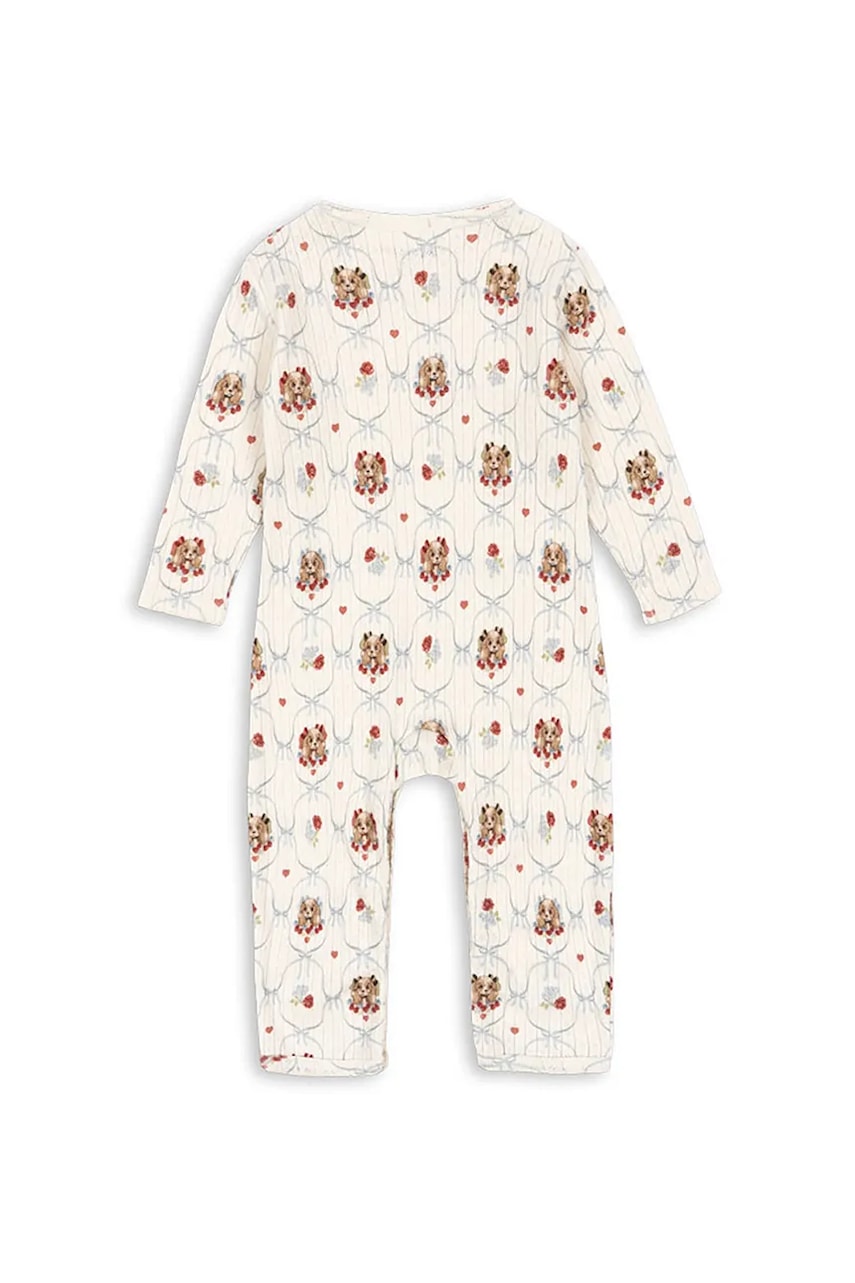 Хлопковый комбинезон для младенцев Konges Sløjd MINNIE ONESIE GOTS KS103921 Хлопковый комбинезон для младенцев Konges Sløjd MINNIE ONESIE GOTS KS103921