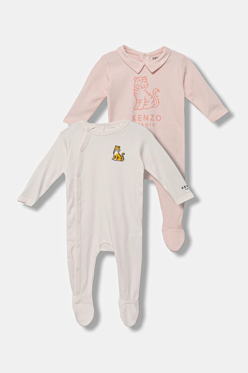 Kenzo Kids salopetă din bumbac pentru bebeluși 2-pack K61253