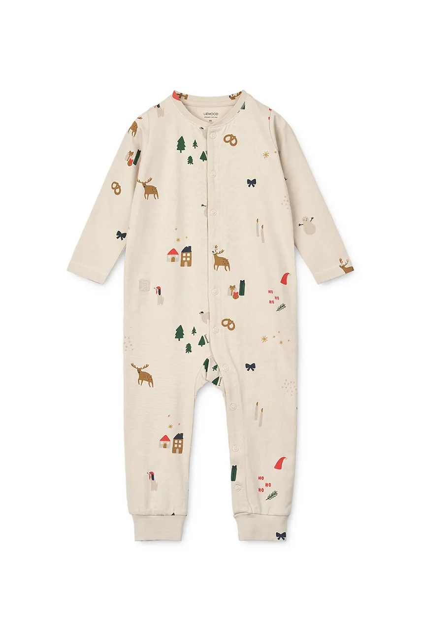 Детские полузунки Liewood Birk Printed Pyjamas Jumpsuit LW20360