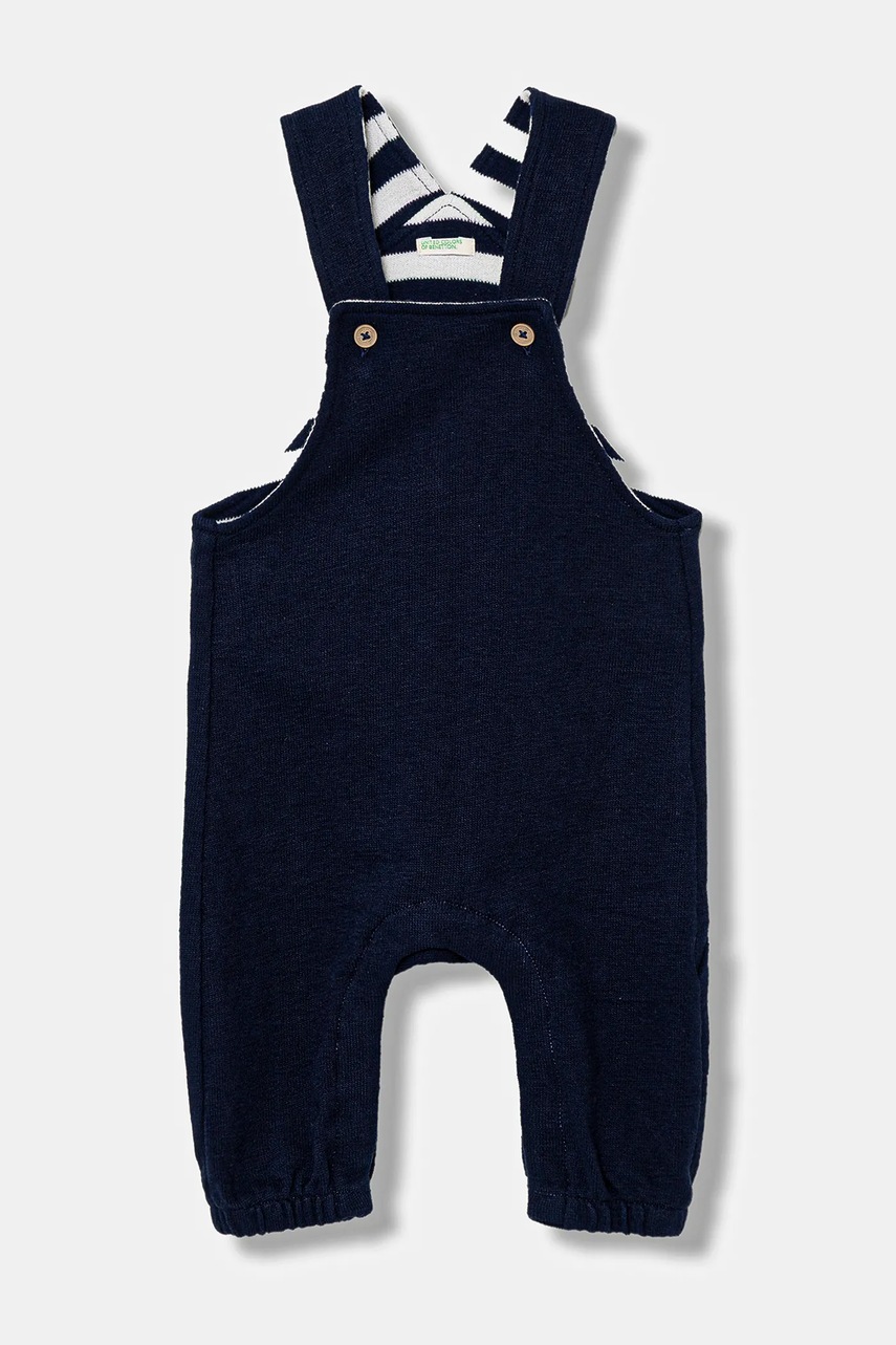 United Colors of Benetton salopetă din bumbac pentru bebeluși 3IDMAT014