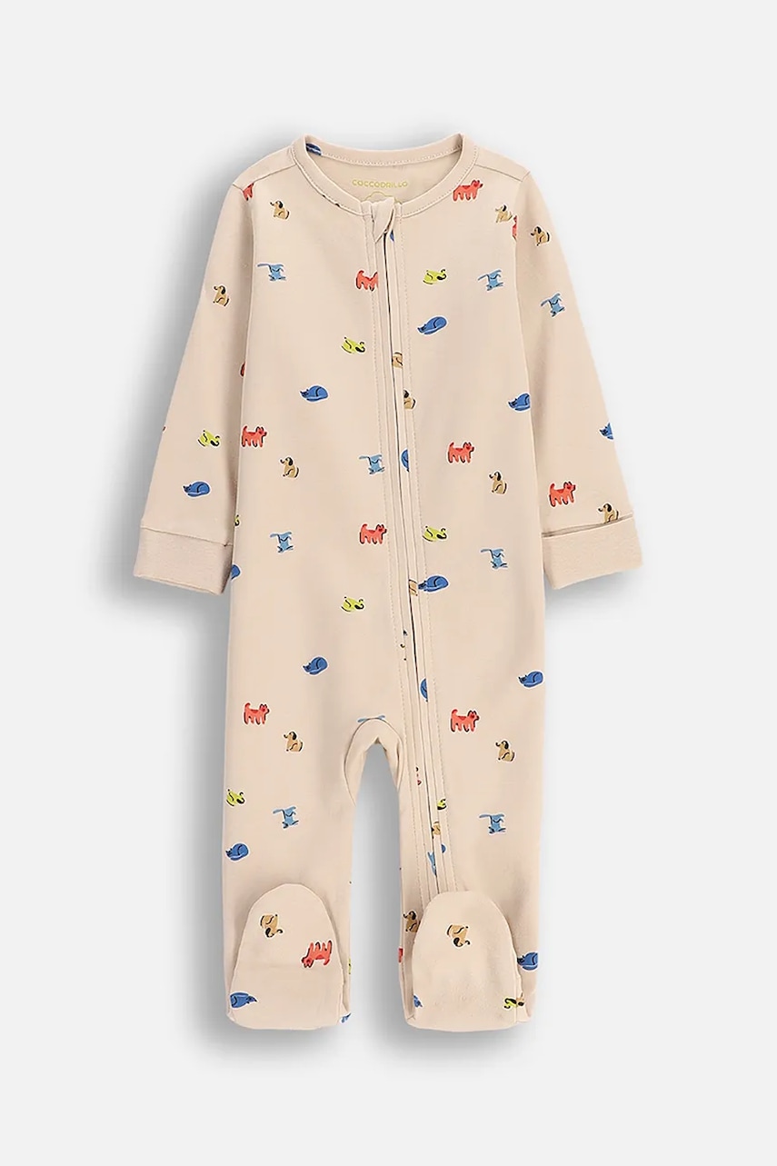 Coccodrillo salopetă din bumbac pentru bebeluși BUDDIES BOY NEWBORN