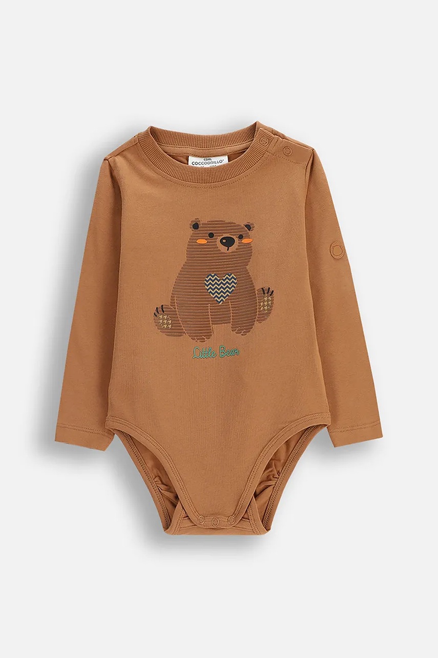 Coccodrillo body pentru bebeluși din bumbac FOREST FRIENDS BOY NEWBORN