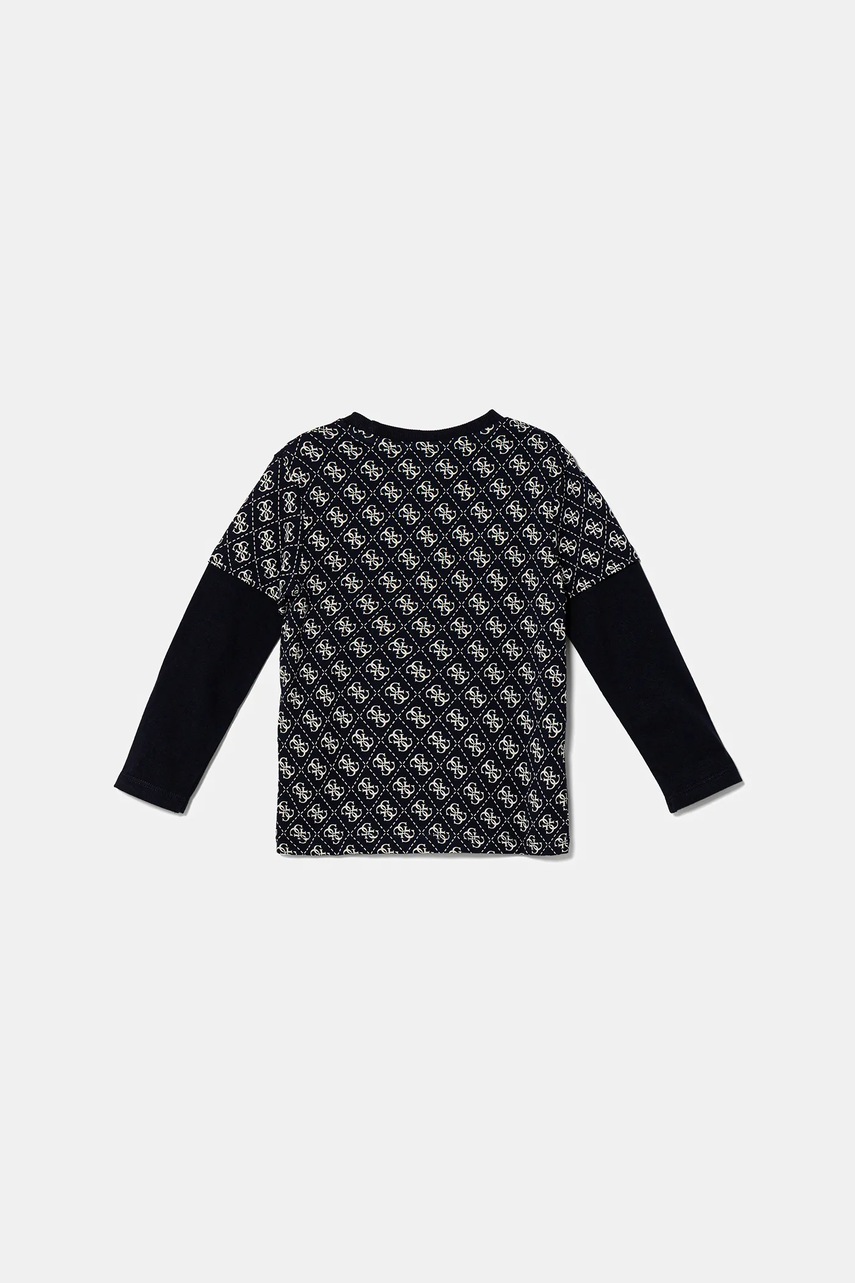 Хлопковый детский лонгслив Guess узор N5YI09 K8HM4 Хлопковый детский лонгслив Guess узор N5YI09 K8HM4