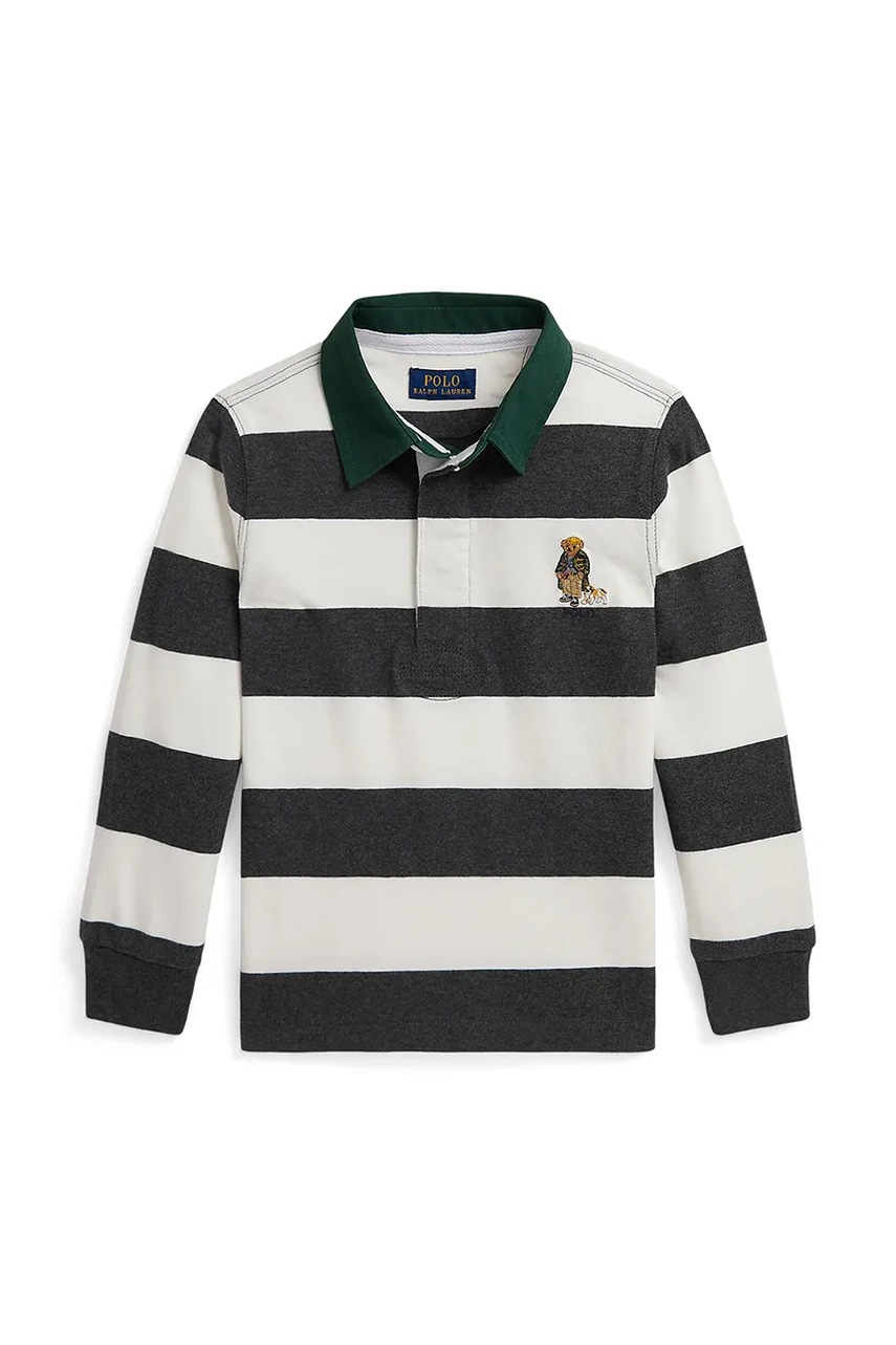 Levně Dětské bavlněné tričko s dlouhým rukávem Polo Ralph Lauren bílá barva, 322980429001