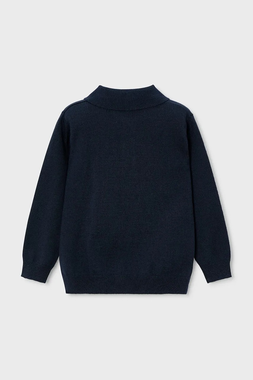Детский свитер с примесью шерсти Mayoral цвет синий лёгкий 4122