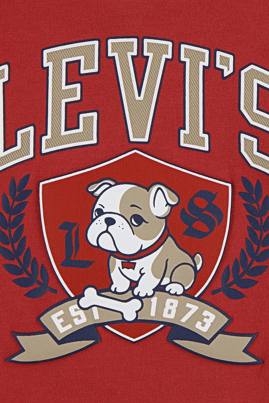 Dětské bavlněné tričko s dlouhým rukávem Levi's LOGO BULLDOG CREST TEE (obrázek 4)