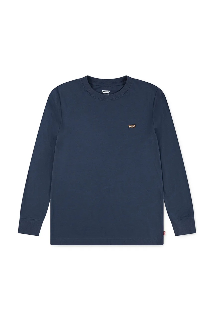 Levně Dětské tričko s dlouhým rukávem Levi's LS GRAPHIC TEE SHIRT tmavomodrá barva, 8EC706