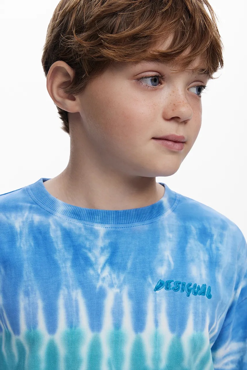 Dětské bavlněné tričko s dlouhým rukávem Desigual (obrázek 6)