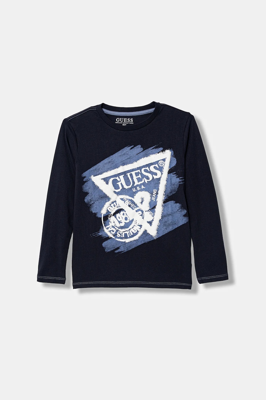 Guess longsleeve din bumbac pentru copii