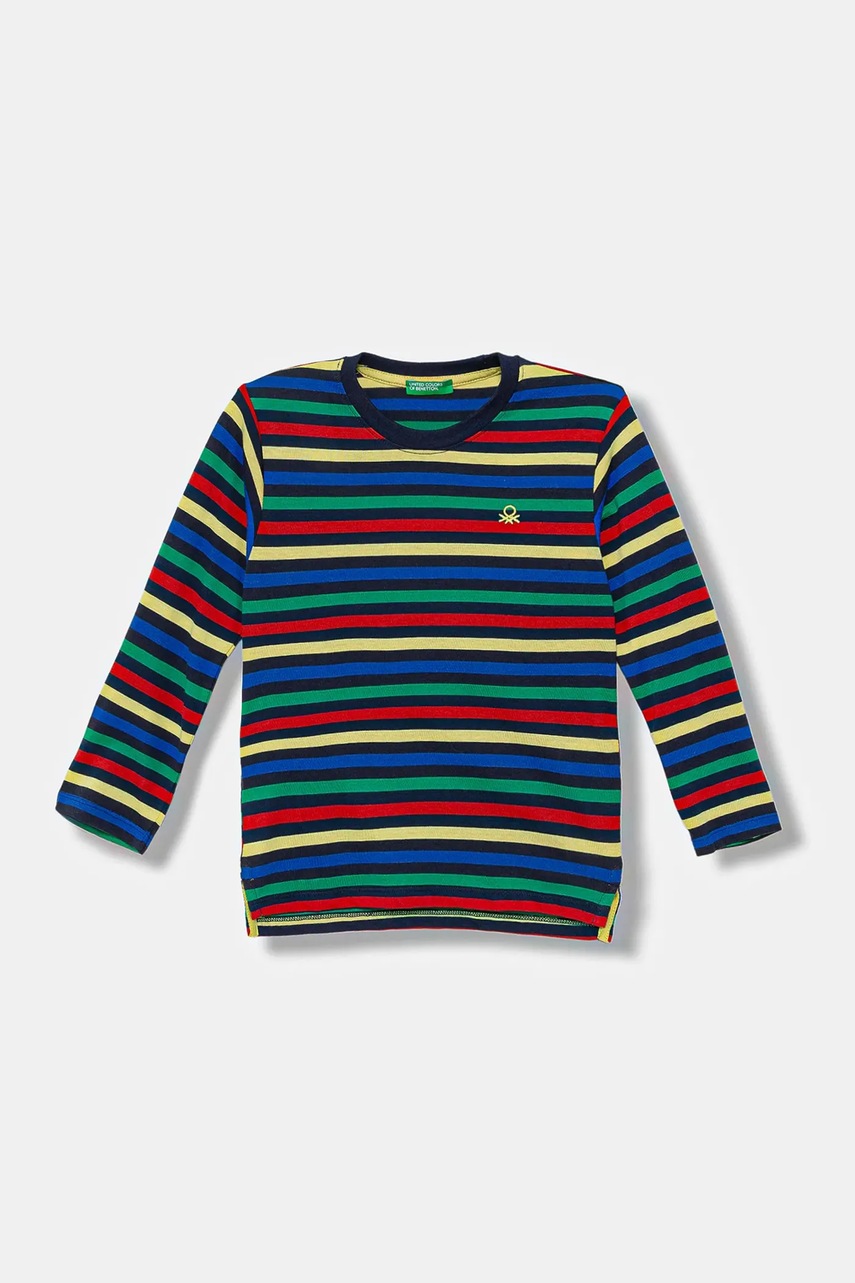 United Colors of Benetton longsleeve din bumbac pentru bebeluși cu imprimeu, 3FNLG10K9