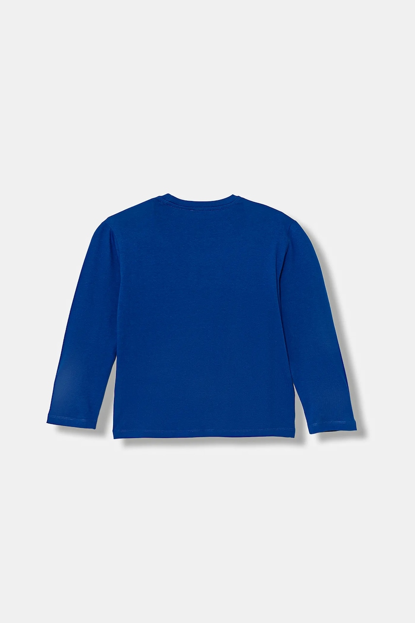 Хлопковый детский лонгслив United Colors of Benetton с принтом 3I1XC10JN Хлопковый детский лонгслив United Colors of Benetton с принтом 3I1XC10JN