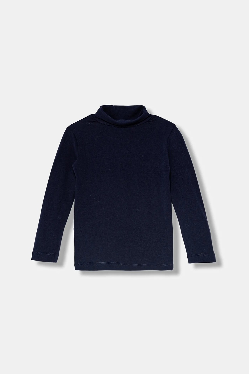 Levně Dětské tričko s dlouhým rukávem United Colors of Benetton tmavomodrá barva, 3DKEG10JU