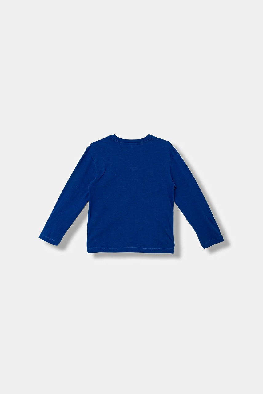 Хлопковый детский лонгслив United Colors of Benetton с принтом 3I1XC10QR Хлопковый детский лонгслив United Colors of Benetton с принтом 3I1XC10QR