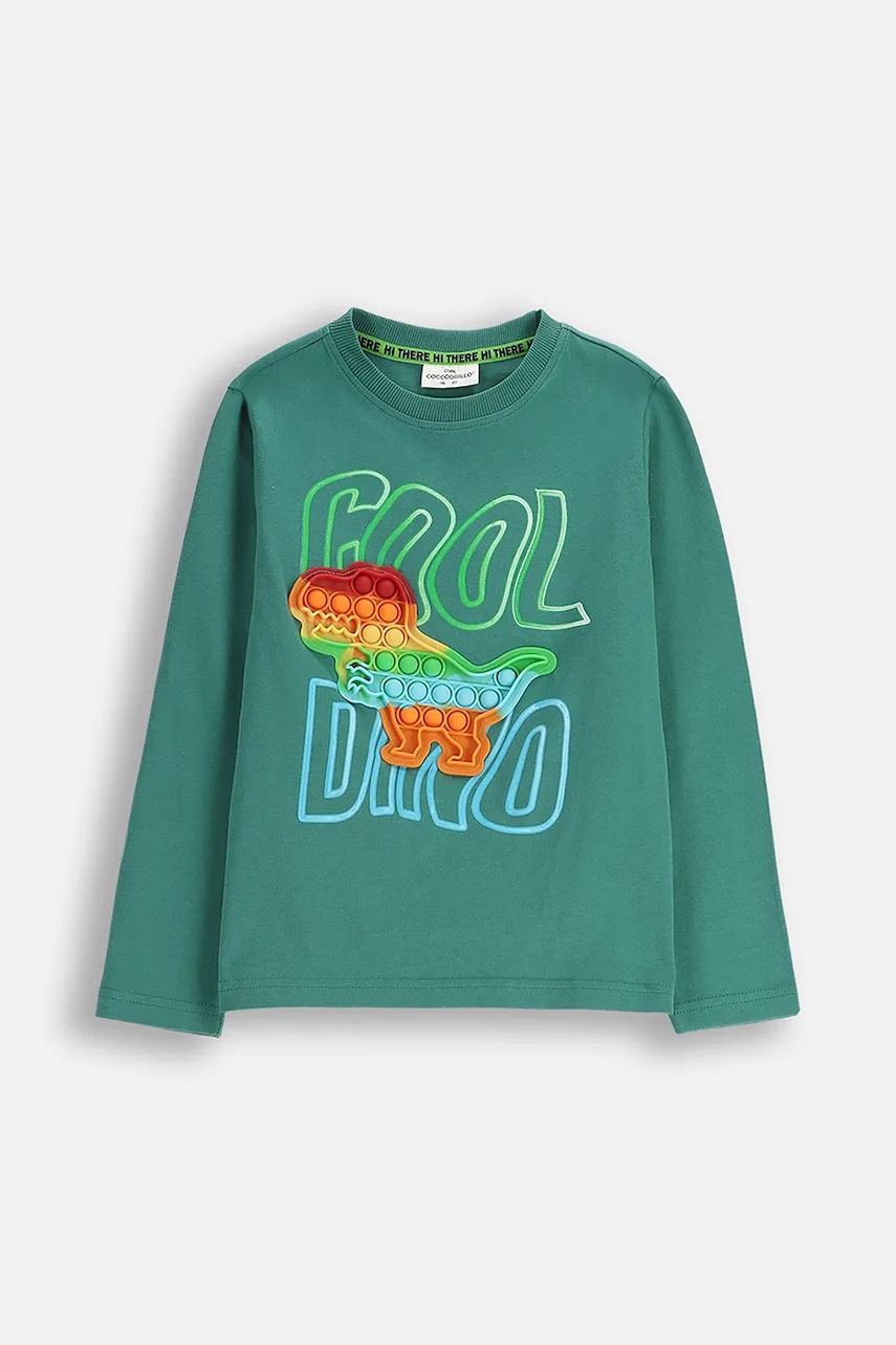 Детская хлопковая футболка Coccodrillo цвет зелёный X-RAY VISION BOY KIDS в Запорожье Детская хлопковая футболка Coccodrillo цвет зелёный X-RAY VISION BOY KIDS в Запорожье
