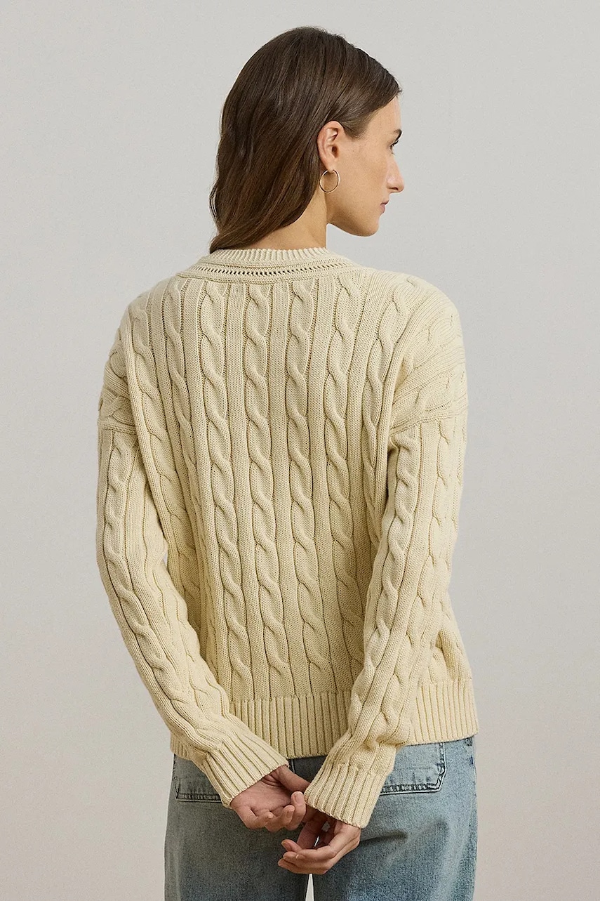 Футболка Lauren Ralph Lauren цвет бежевый лёгкая 200971374 Футболка Lauren Ralph Lauren цвет бежевый лёгкая 200971374