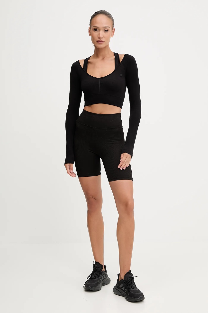 Лонгслив Guess PEONY цвет чёрный V5YP06 Z3OA0 Лонгслив Guess PEONY цвет чёрный V5YP06 Z3OA0