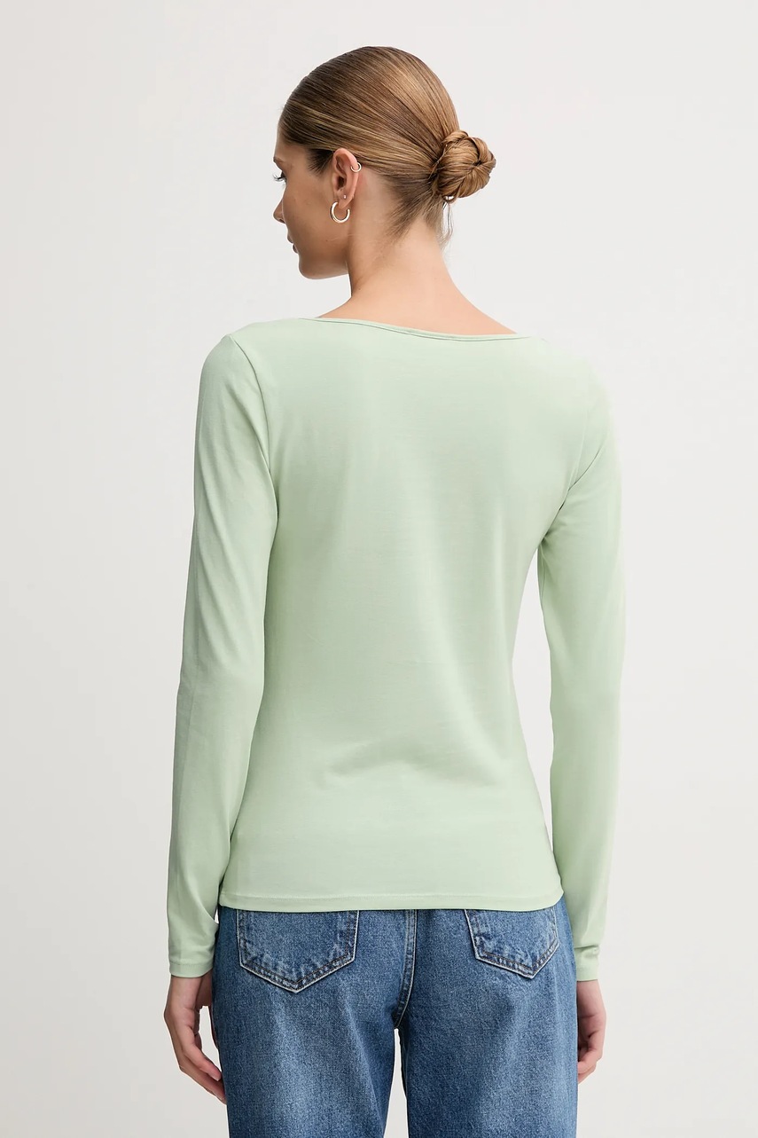 Μακρυμάνικο United Colors of Benetton χρώμα: πράσινο, 3FJHD10AQ φωτογραφία