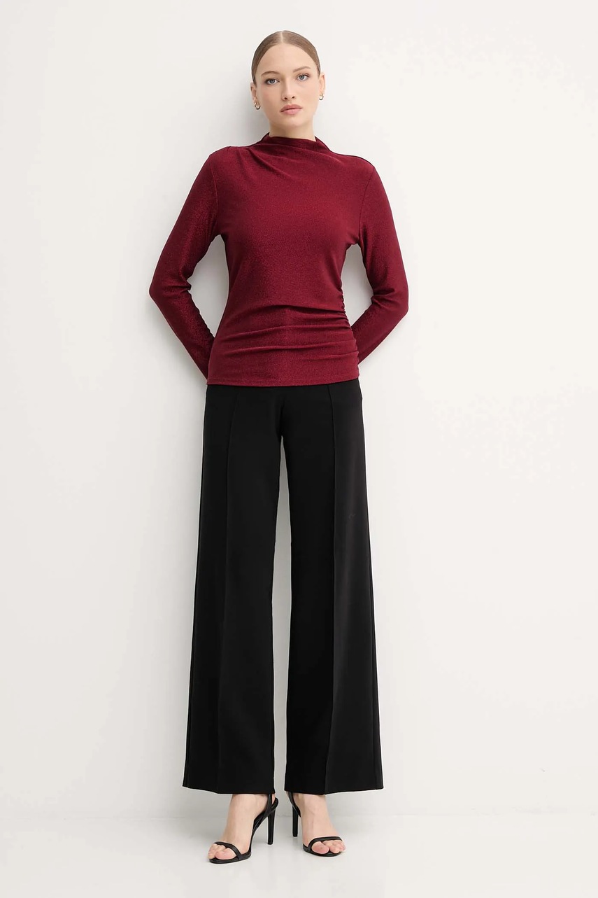 Блузка Joseph Ribkoff цвет бордовый однотонная 254162