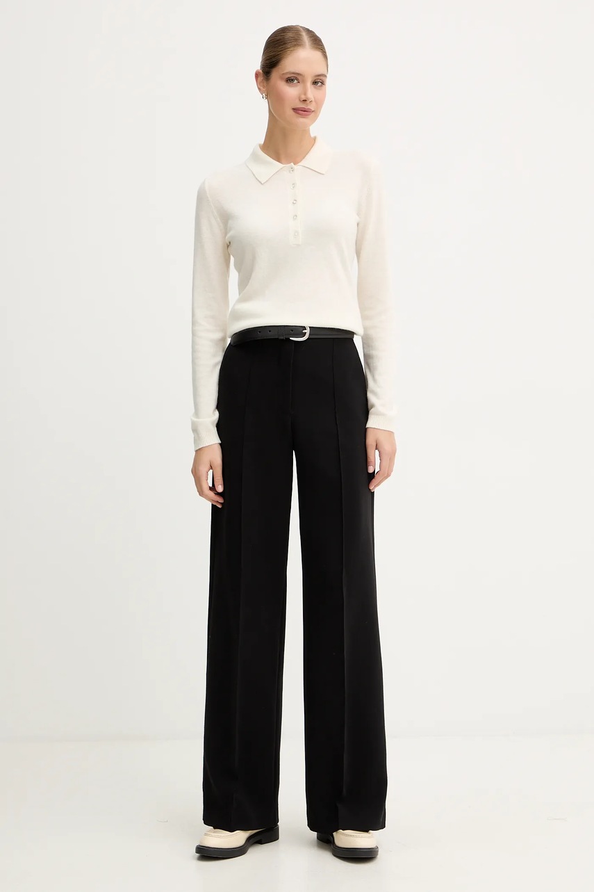 Свитер с добавлением шерсти United Colors of Benetton цвет бежевый лёгкий 102HD301H