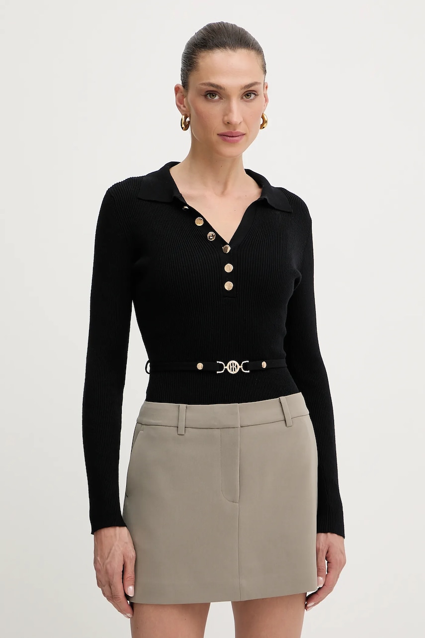 Fracomina body culoarea negru, FR25WT5001K43301