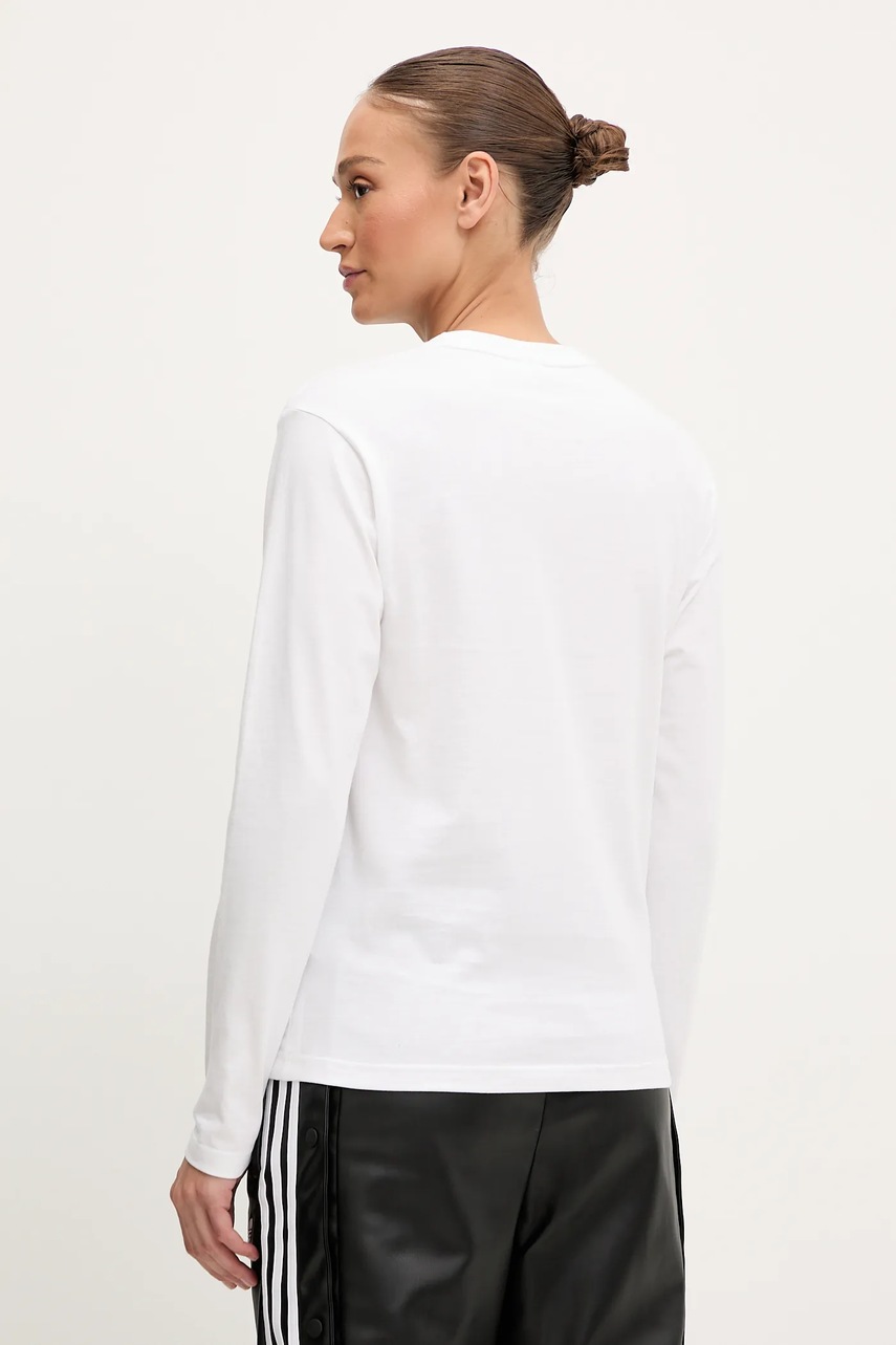 adidas Originals pamut hosszúujjú Essentials fehér, JW7454 termék 2. képe