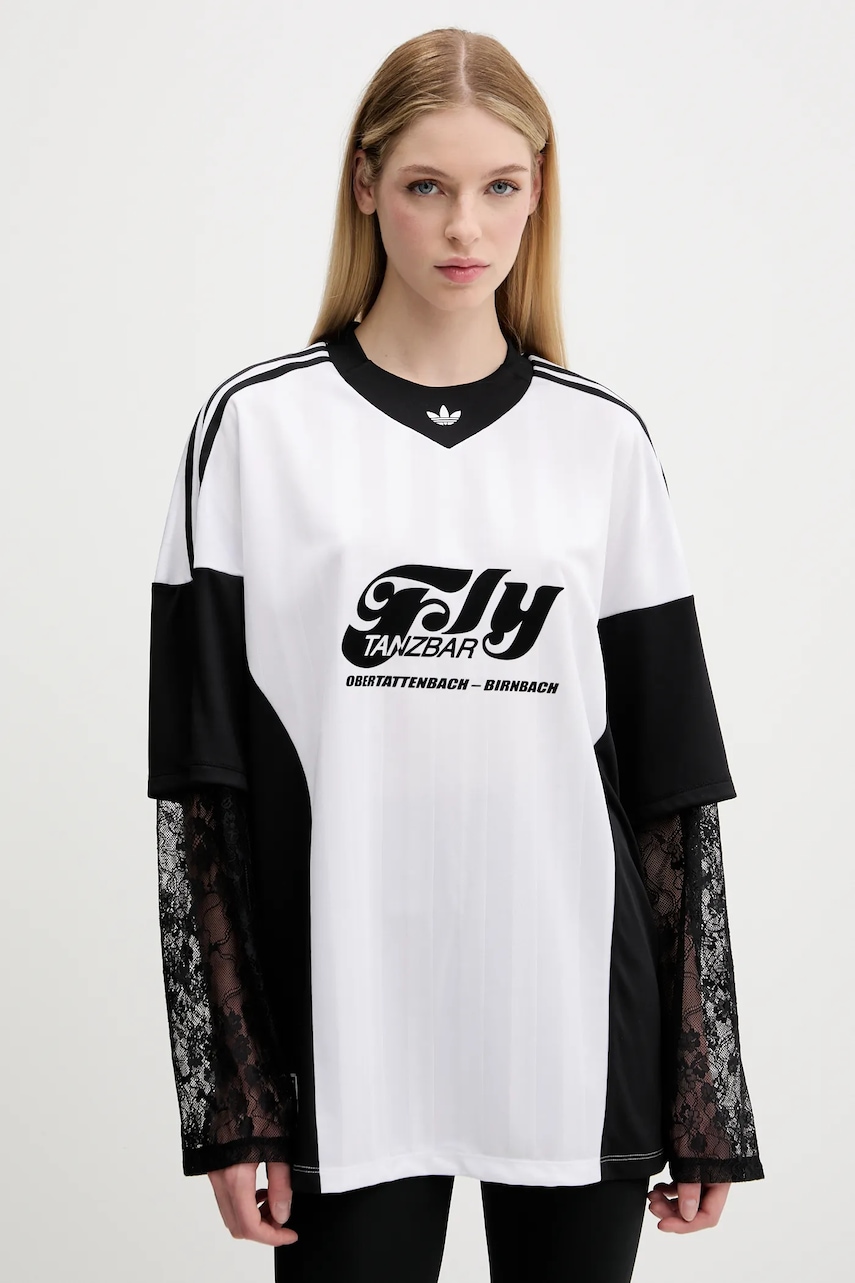 adidas Originals longsleeve Jersey culoarea alb, KD2297