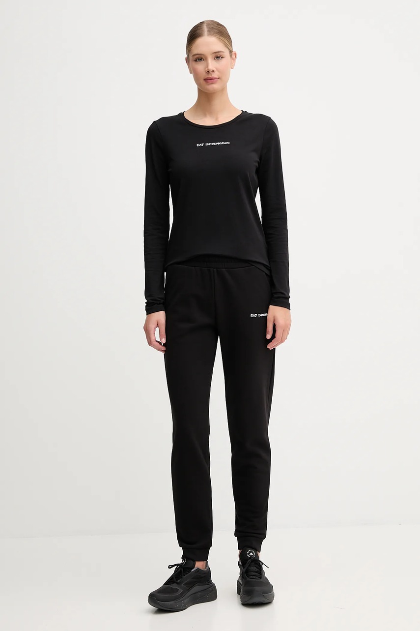 Лонгслив EA7 Emporio Armani цвет чёрный AF12115.7W000531