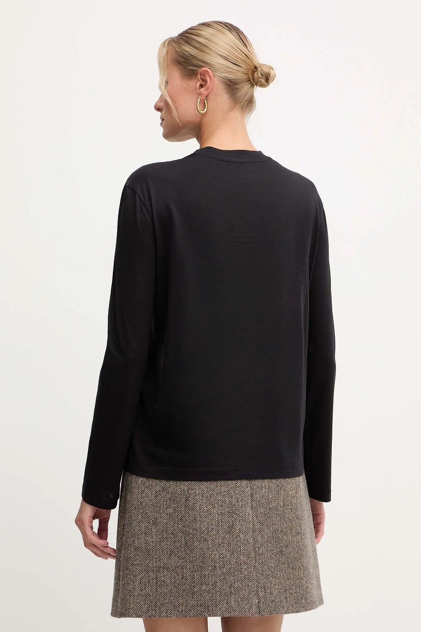 Βαμβακερή μπλούζα με μακριά μανίκια MM by Max Mara SORRISO φωτογραφία