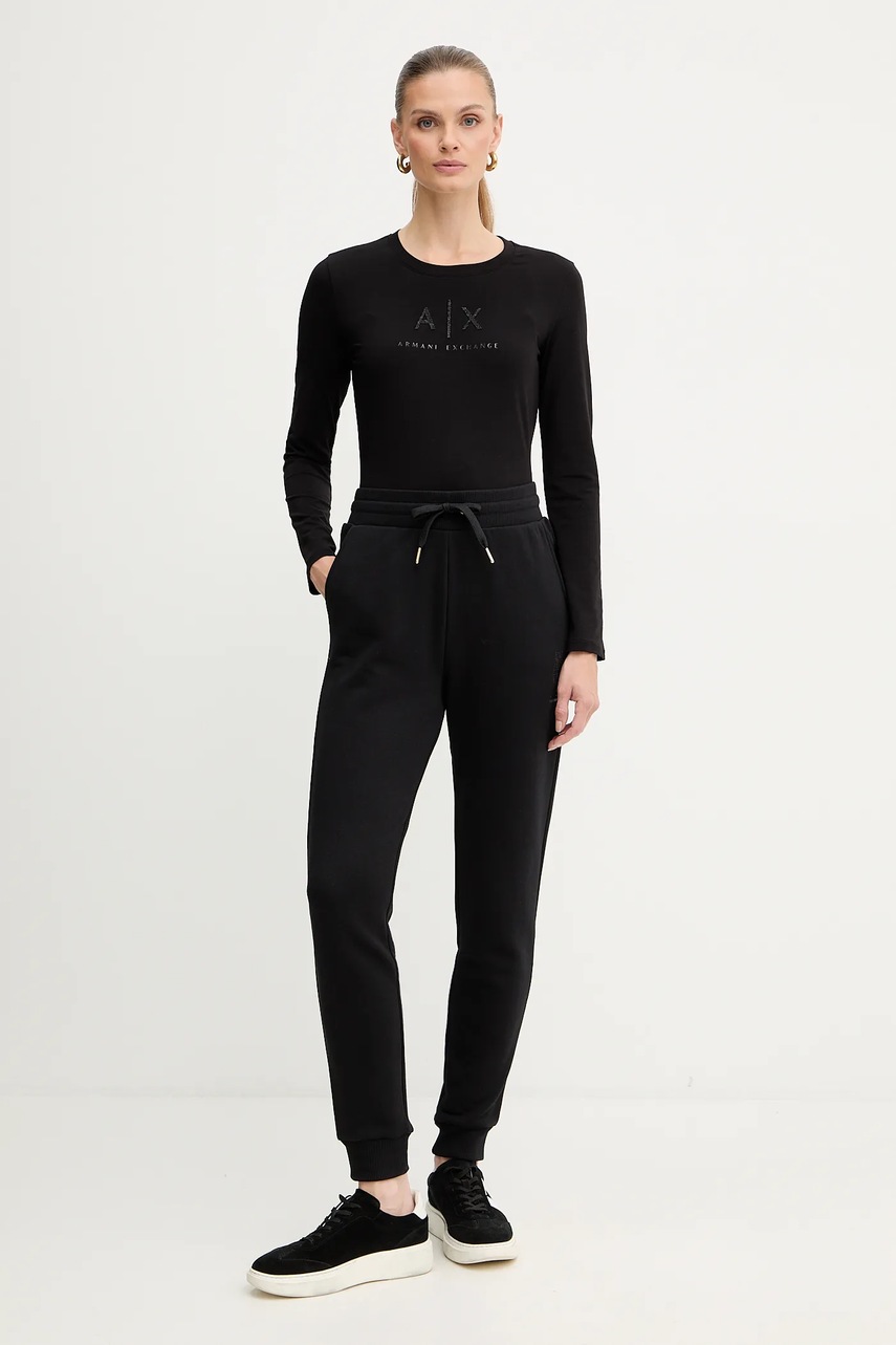 Лонгслив Armani Exchange цвет чёрный XW001365 AF16294
