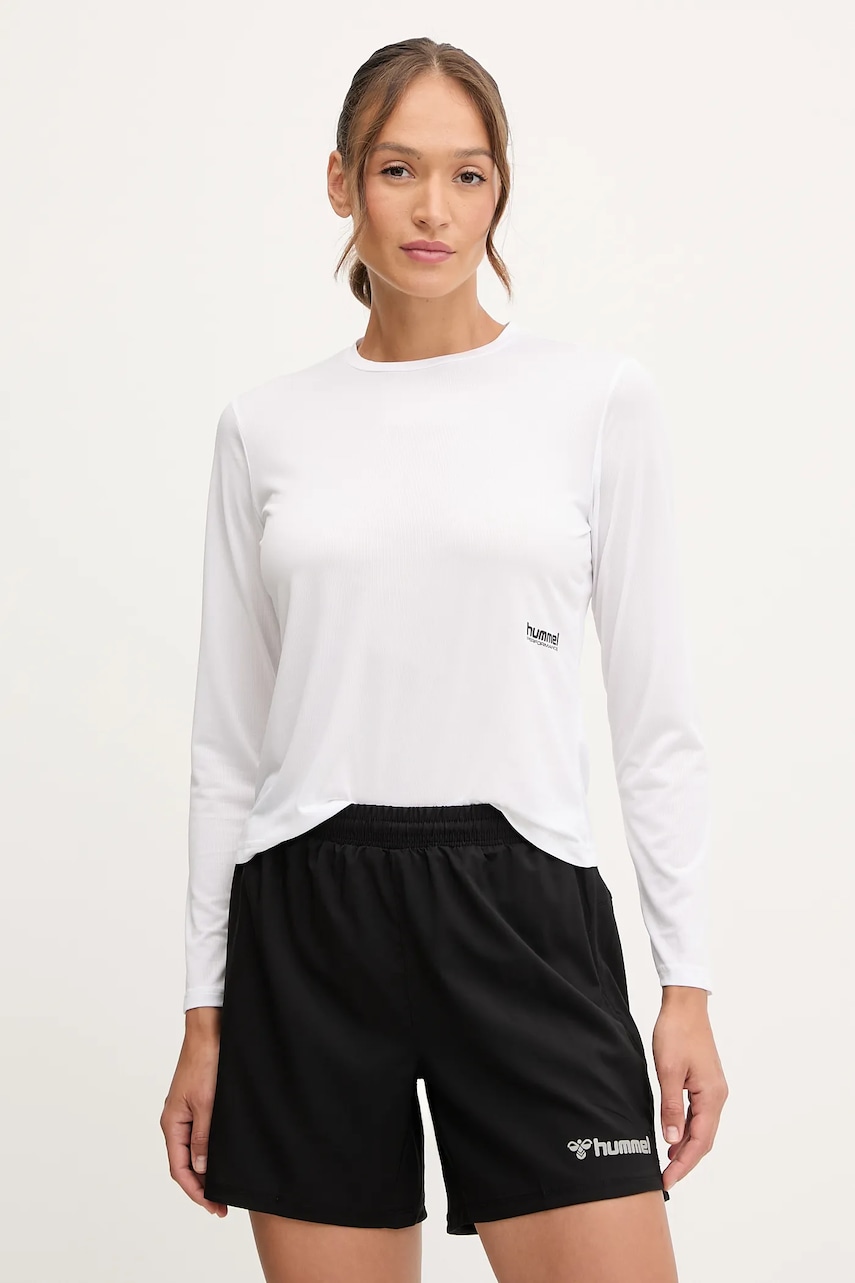 Hummel mânecă lungă de antrenament culoarea alb, 229984