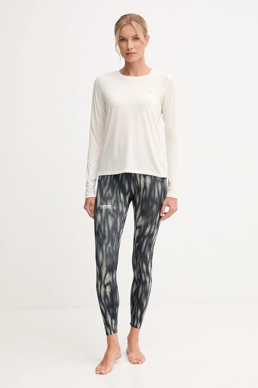 Лонгслив для йоги Hummel цвет бежевый 230449