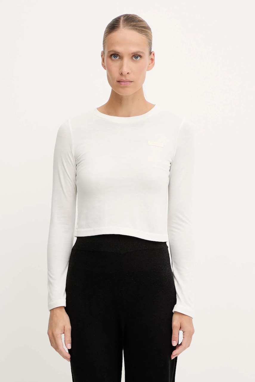 Puma PUMA x ROSÉ longsleeve culoarea bej 633805