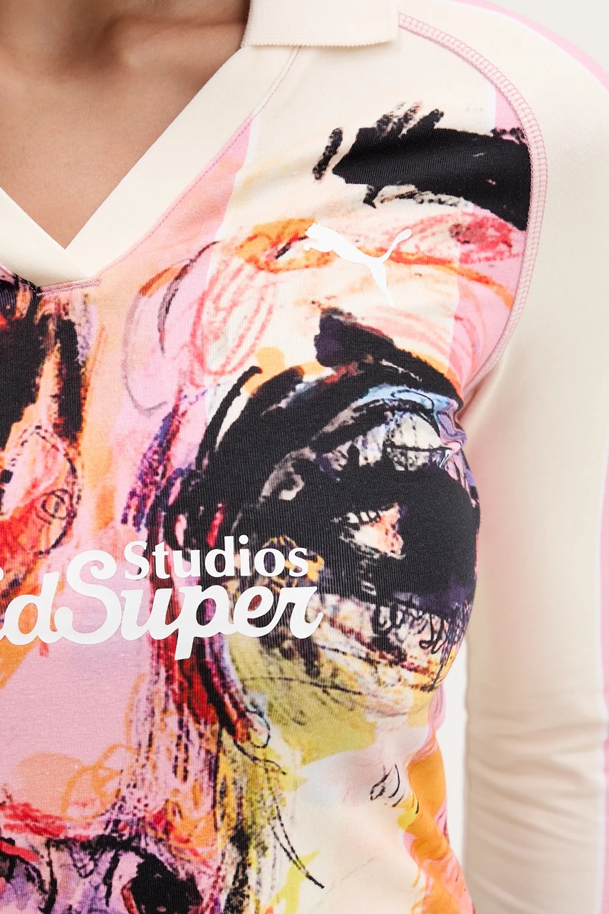 Μακρυμάνικο Puma PUMA x KIDSUPER χρώμα: ροζ, 632369 φωτογραφία