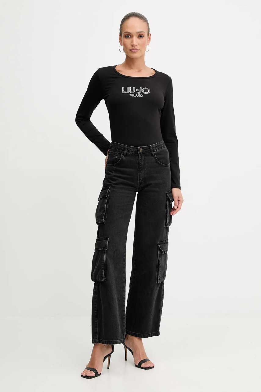 Лонгслив Liu Jo цвет чёрный TF5169.JS003
