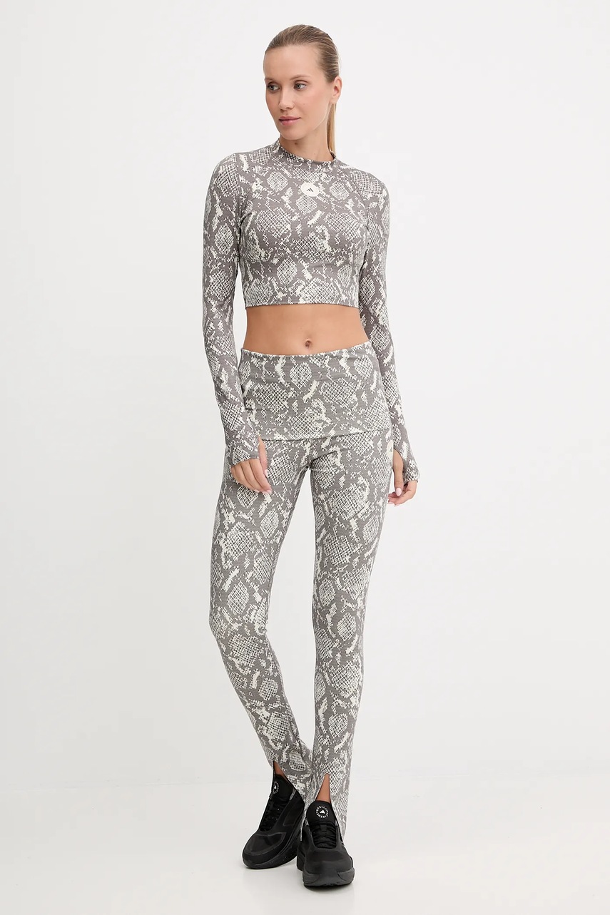 Лонгслив для тренировок adidas by Stella McCartney TruePurpose цвет серый JM8478