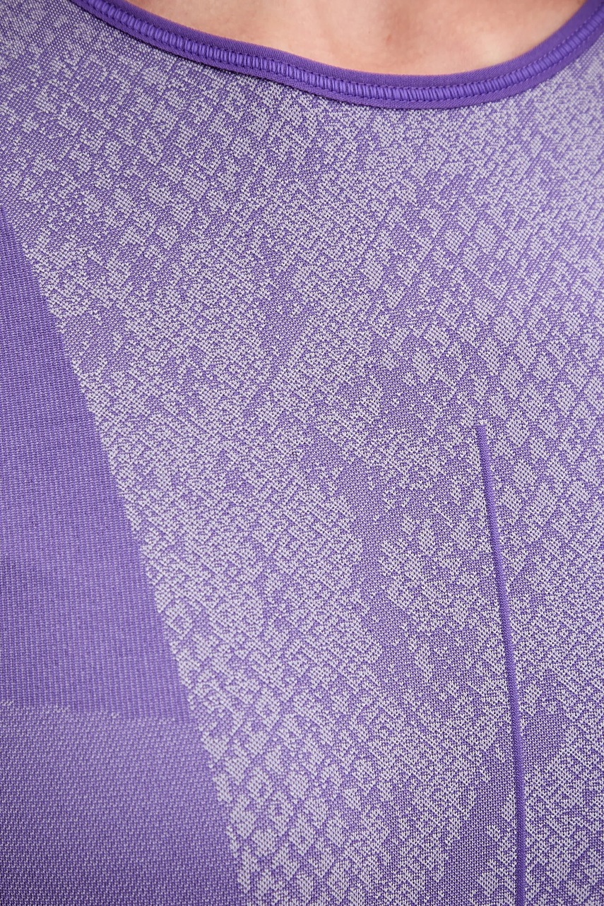 Μακρυμάνικο για γιόγκα adidas by Stella McCartney χρώμα: μοβ, JN0541 φωτογραφία