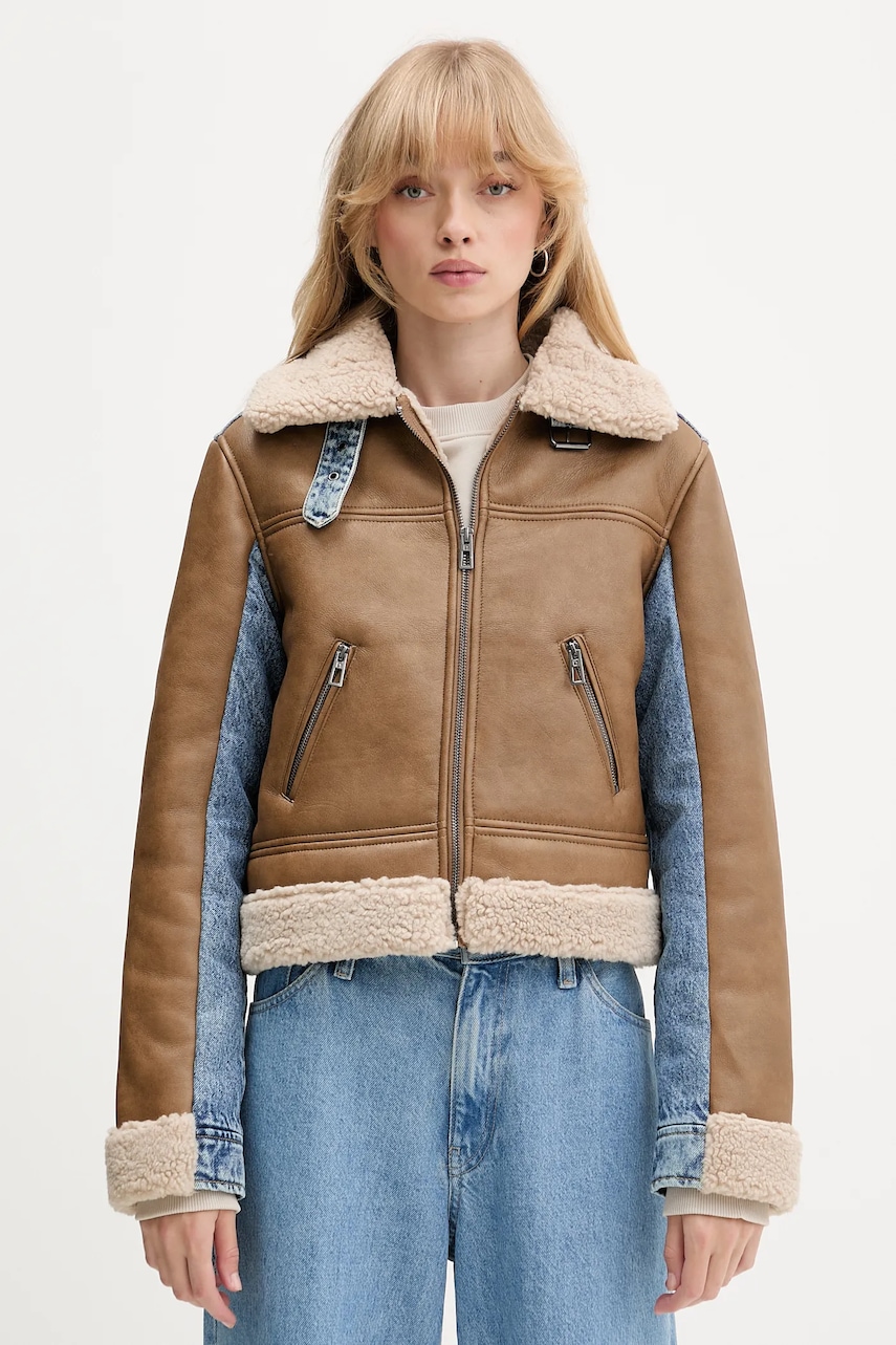 Levně Svetr Hollister Co. dámský, béžová barva, KI350-5134