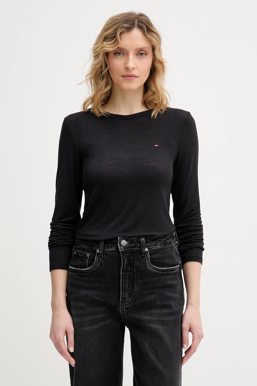 Πουκάμισο μακρυμάνικο με μείγμα κασμίρ Tommy Hilfiger