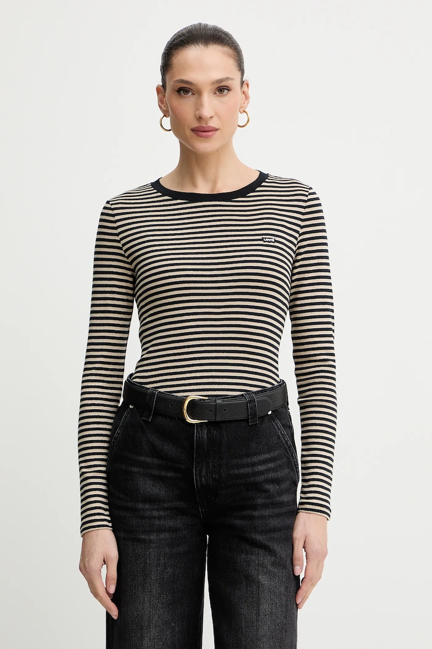 Levi's longsleeve culoarea negru, 000KL