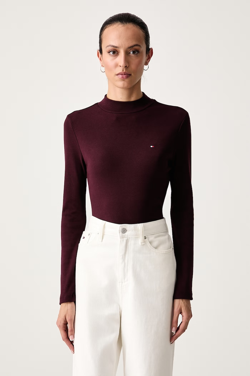 Tommy Hilfiger majica dugih rukava ženska pamučna