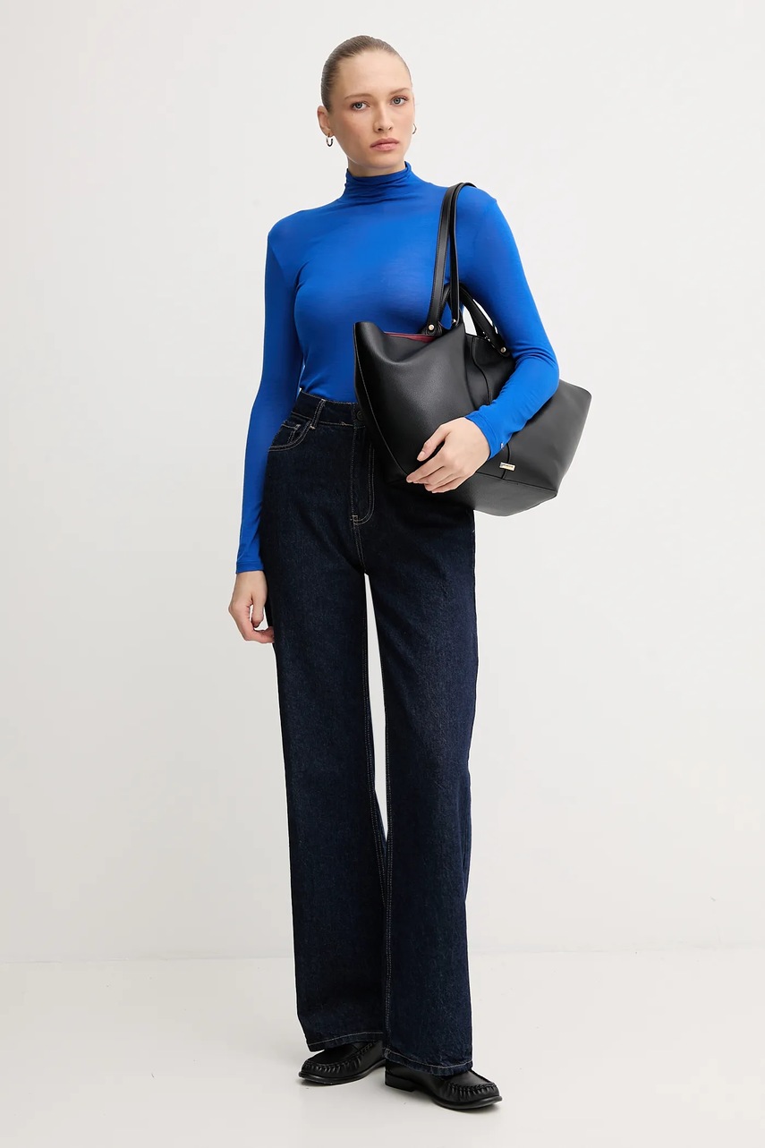 Лонгслив Tommy Hilfiger с полугольфом WW0WW48268