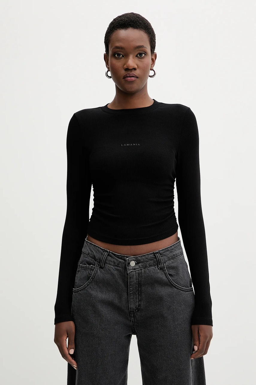 La Mania longsleeve culoarea negru, TIDAL