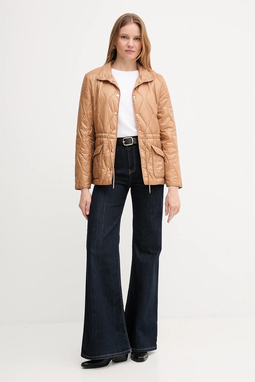 Хлопковый лонгслив Barbour LAVENSDALE цвет белый LML0899