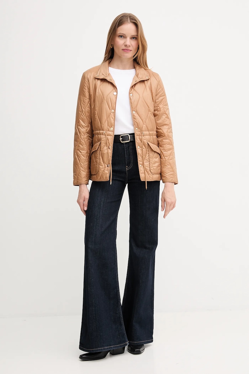Хлопковый лонгслив Barbour LAVENSDALE цвет белый LML0899 Хлопковый лонгслив Barbour LAVENSDALE цвет белый LML0899