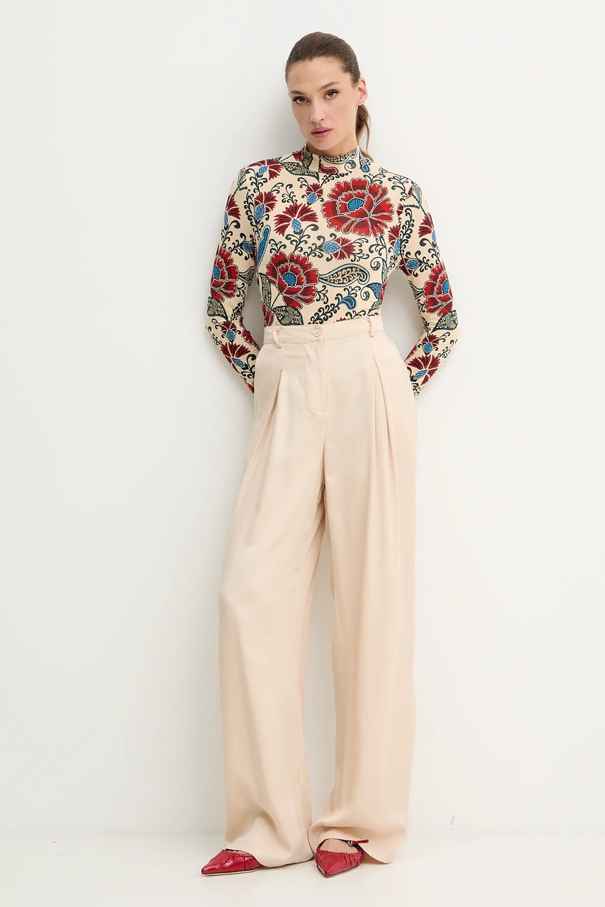 Лонгслив Farm Rio цвет бежевый 346004