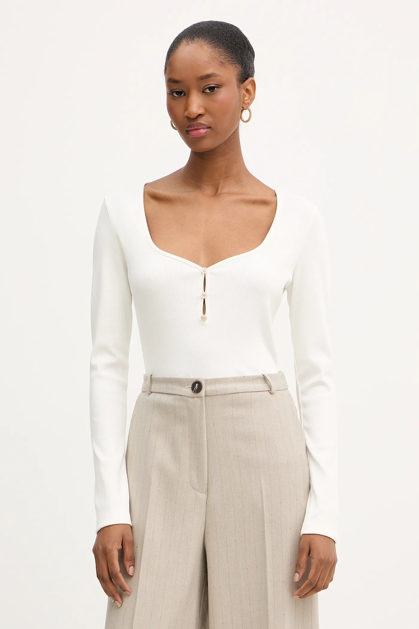 Morgan longsleeve culoarea bej, TKARA