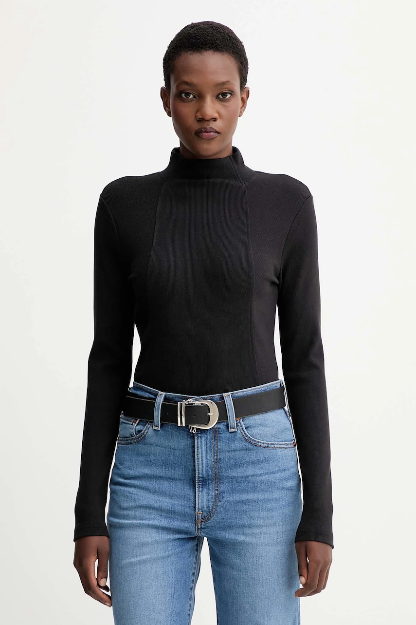 G-Star longsleeve culoarea negru, cu turtleneck, D26905.E136