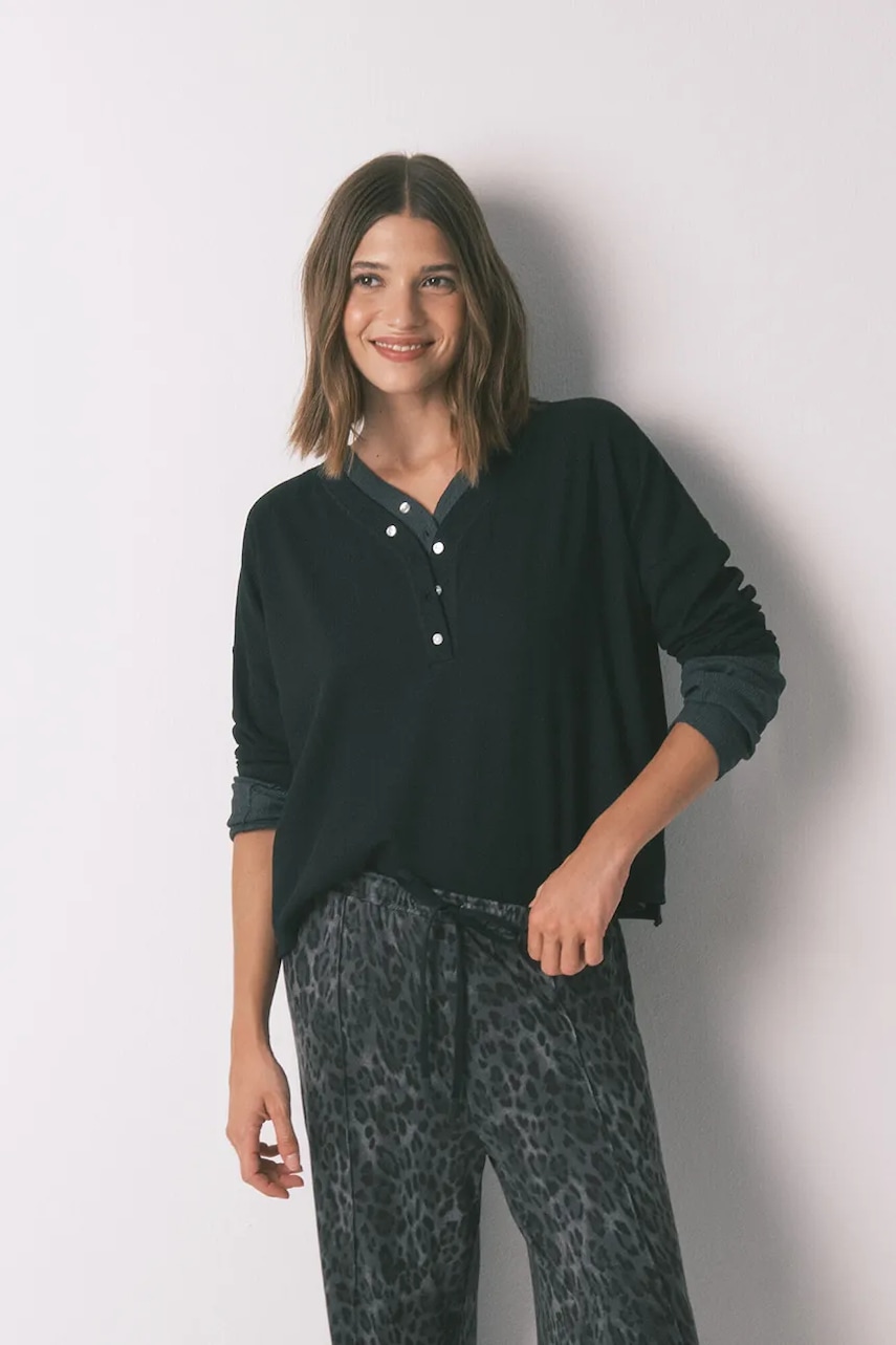 women'secret longsleeve culoarea negru, 3272292