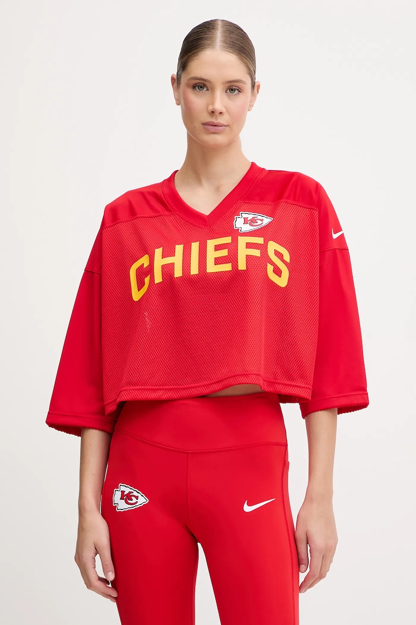 Nike tricou Jersey Fashion Top culoarea roșu, 03O3-65N-7G-5HX