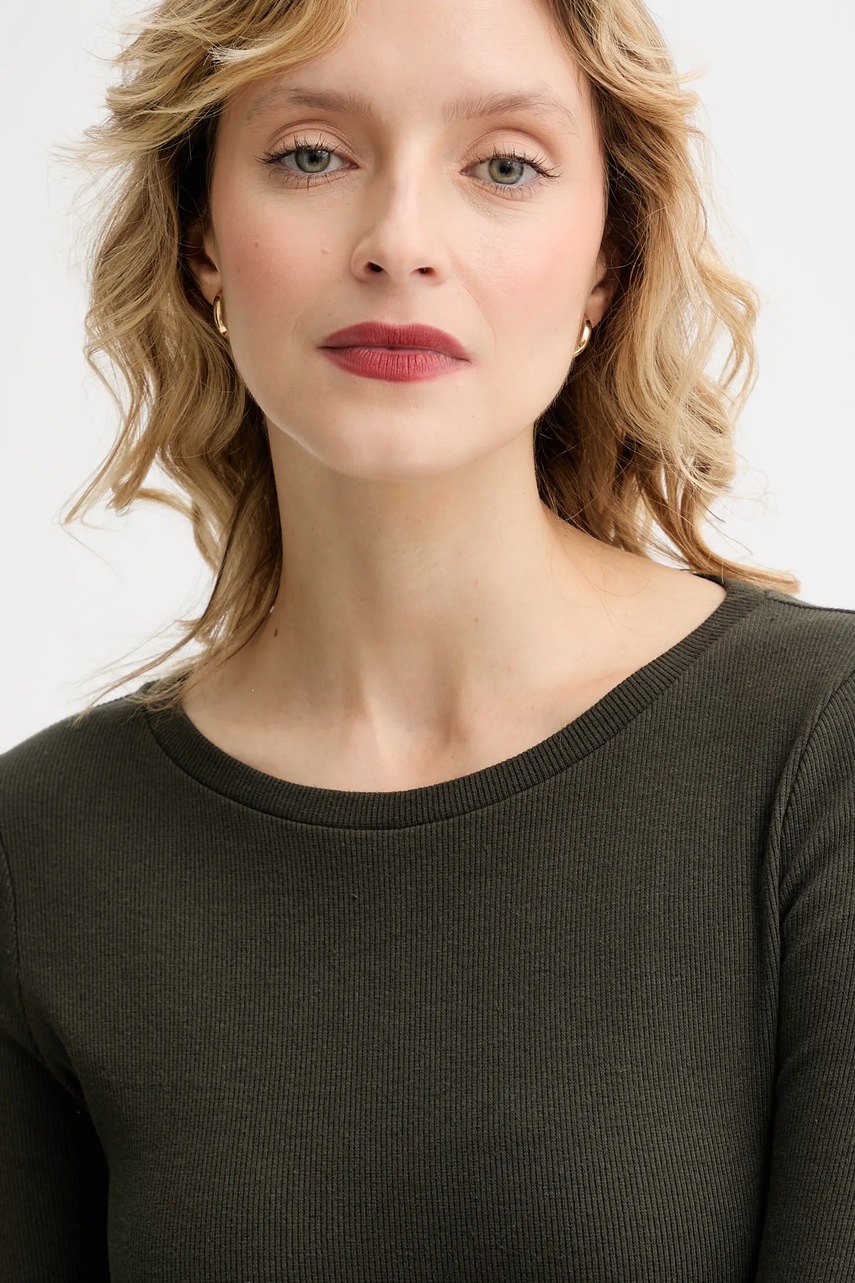 Μακρυμάνικο MUUV. MUUV. x Answear χρώμα: πράσινο φωτογραφία